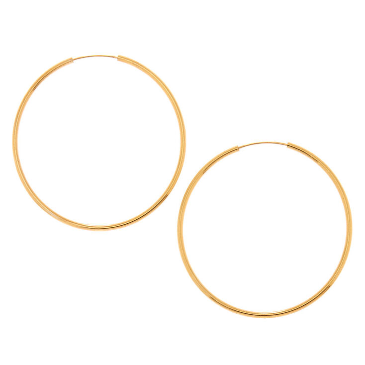 18kt Gold Plated 30MM Hoop Earring,