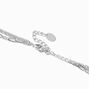 Silver Leaf Multi-Strand Necklace,
