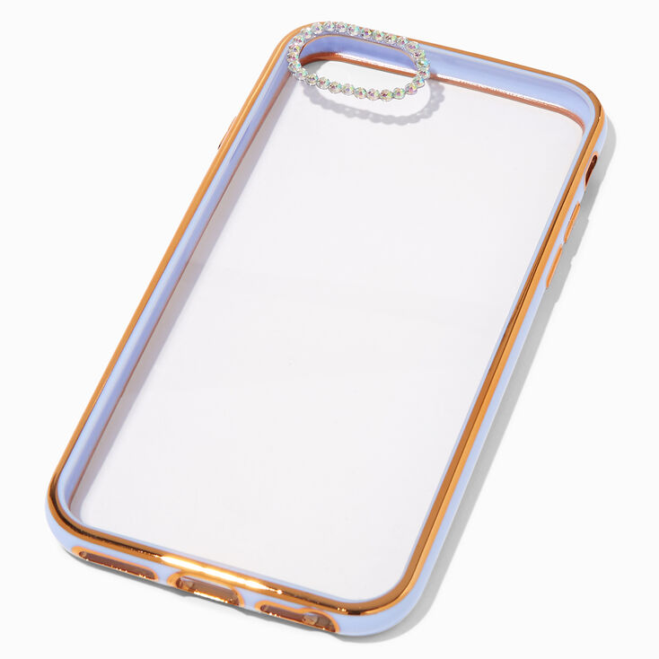 Embellished Clear/Lavender Phone Case - Fits iPhone&reg; 6/7/8/SE,