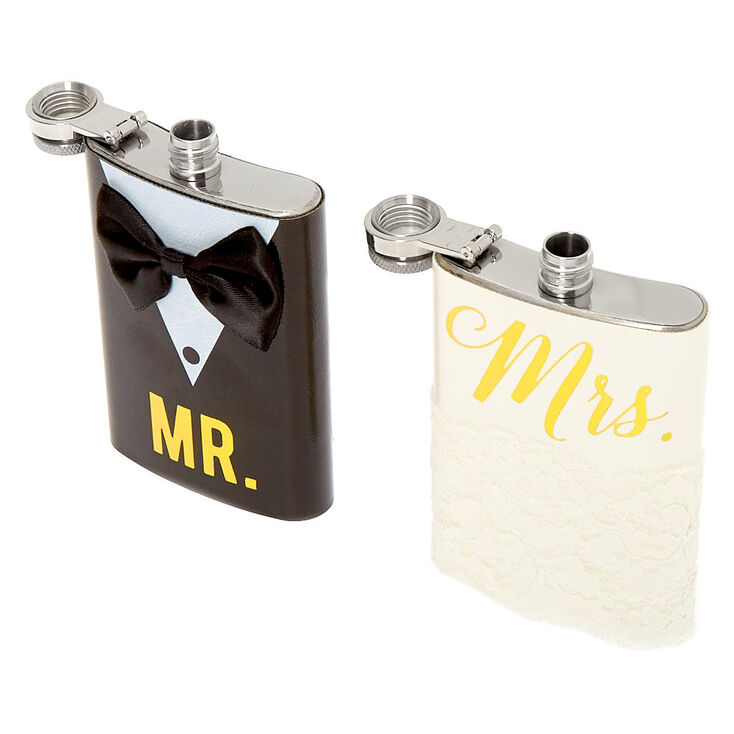 Mr. &amp; Mrs. Flask Set - 2 Pack,