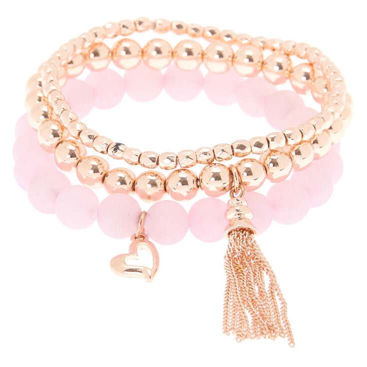 Compassion Fortune Stretch Bracelets - Pink, 3 Pack,
