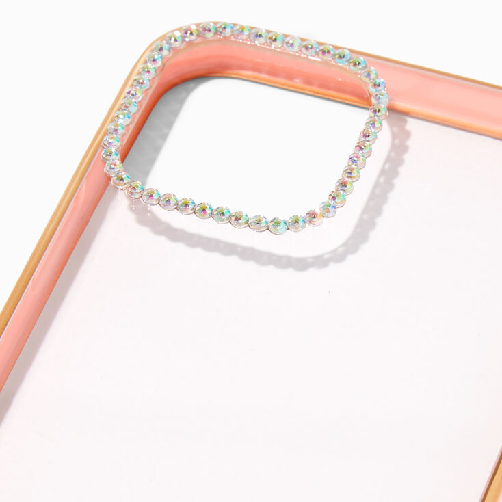 Embellished Clear/Blush Pink Phone Case - Fits iPhone&reg; 12 Pro,