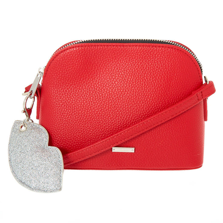 Pebble Crossbody Bag - Red,