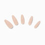 Glossy Nude XL Coffin Vegan Faux Nail Set - 24 Pack,