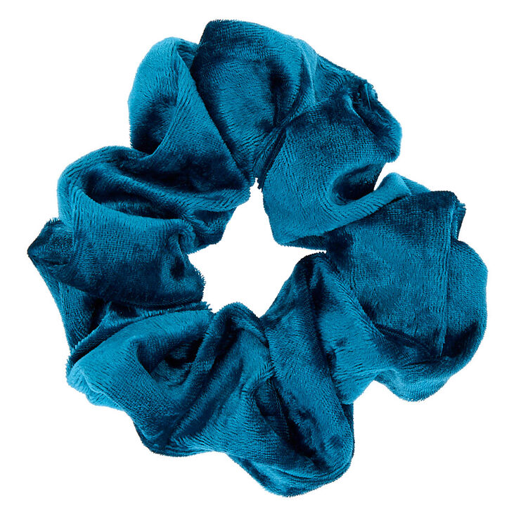 Velvet Hair Scrunchie - Teal,