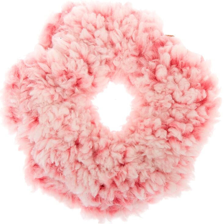 Teddy Hair Scrunchie - Pink,