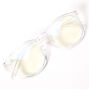 Solar Blue Light Reducing Round Clear Lens Frames - Clear,