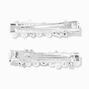 Silver Crystal &amp; Pearl Bobby Pins - 2 Pack,