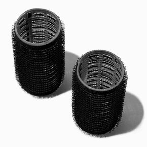 Black Hair Hot Rollers - 2 Pack,