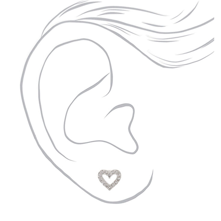 Silver Embellished Double Row Headband,