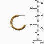 Icing Select 18k Yellow Gold Plated 20MM Post Back Hoop Earrings,