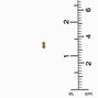 Gold Cubic Zirconia 4MM Bar Stack Stud Earrings,