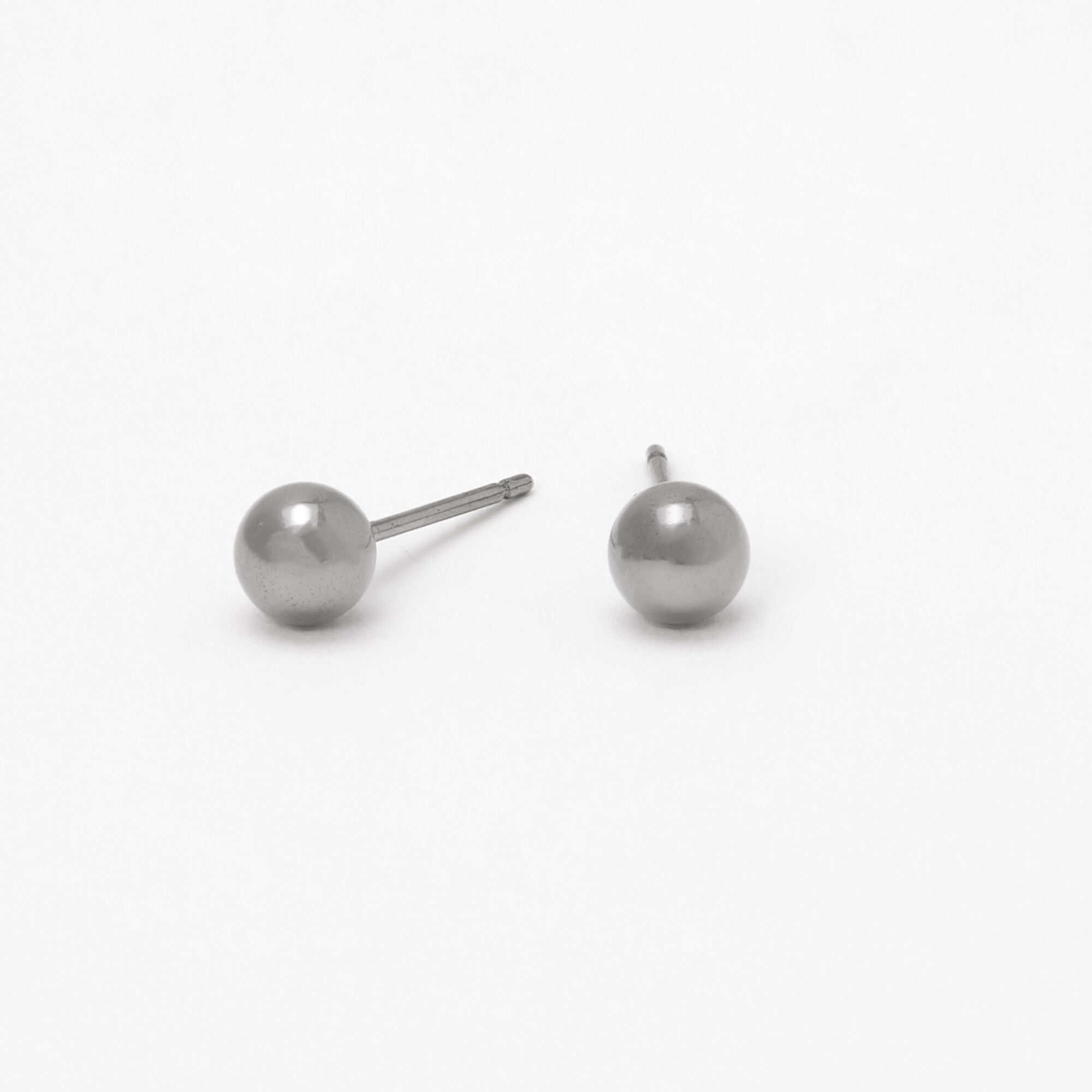 Titanium ball earrings top