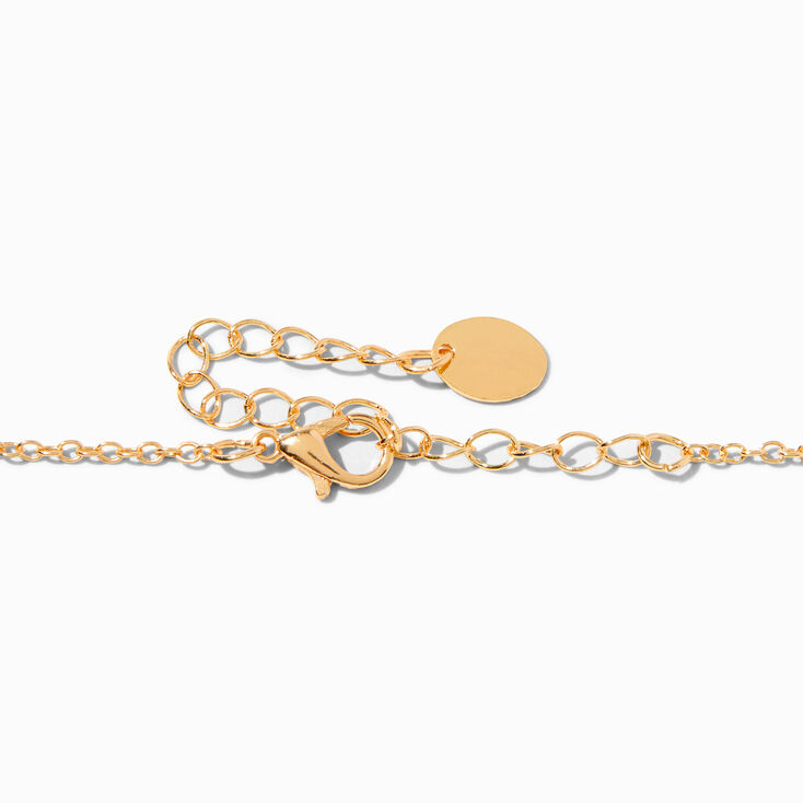 Mint Shaky Bead Gold Necklace,