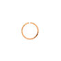 Sterling Silver Rose Gold 20G Lazer Cut Hoop Nose Ring,