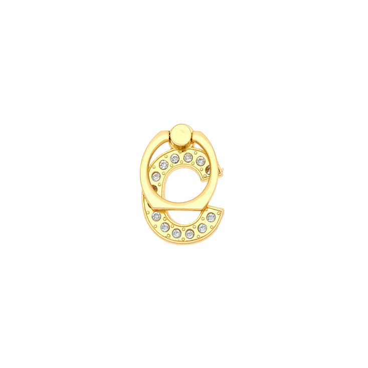 Gold Initial Ring Stand - C,