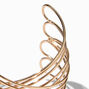 Gold-tone Crisscross Wire Cuff Bracelet,