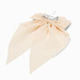 Ivory Long Tail Hair Bow Clip,