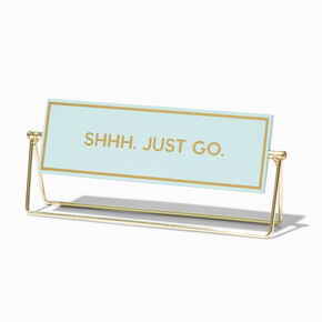 &quot;Boss Moves&quot; Flip-Around Desk Sign,