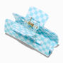Light Blue Checkered Medium Hair Claw,