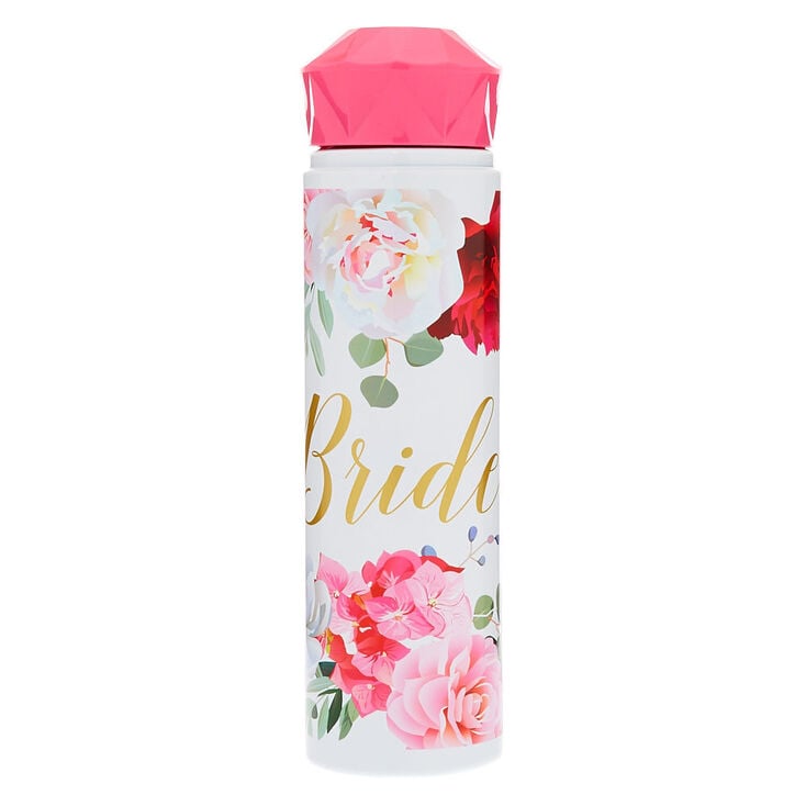 Bride Floral Water Bottle - Pink,
