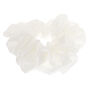 Giant Satin Hair Scrunchie - White,