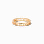 Gold-tone Black Snake Mixed Rings - 10 Pack ,