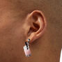 Pink 0.5&quot; Bubble Tea Clip-On Earrings,
