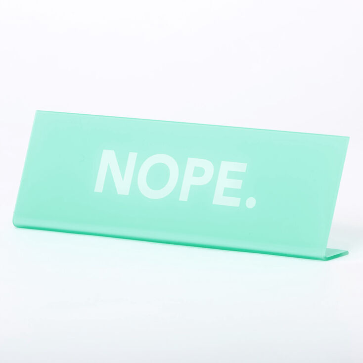 NOPE Nameplate - Mint,