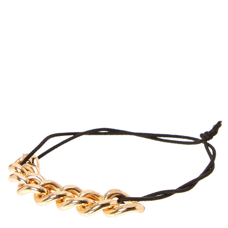 Gold Chain Double Stretch Bracelet,