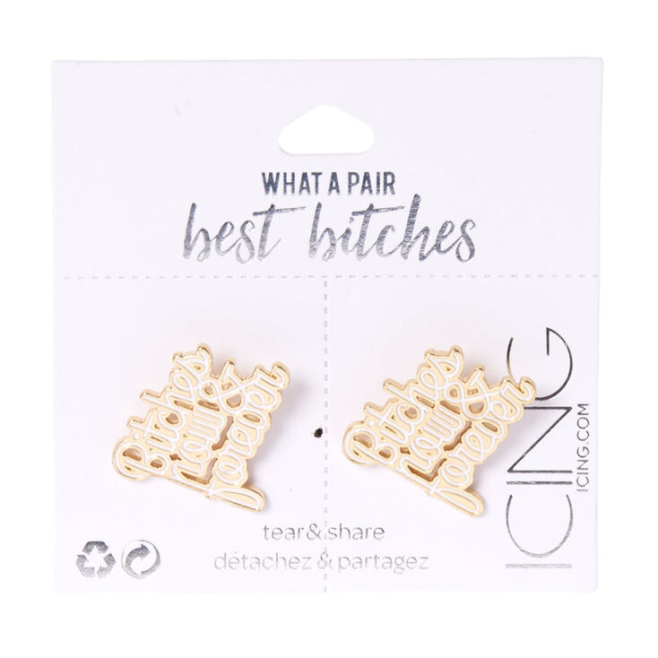 Best Bitches Now & Forever Best Friend Pins,