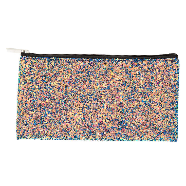 Glitter Pencil Case - Blue,