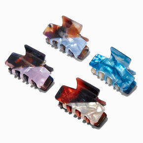 Two-Tone Tortoiseshell Hair Claws - 4 Pack,