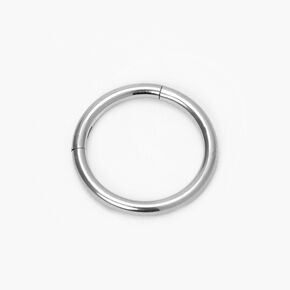 Silver 14G Hoop Belly Ring,