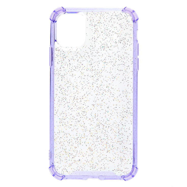 Clear Lavender Glitter Protective Phone Case Fits Iphone 11 Icing Us