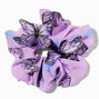 3-D Butterfly Purple Organza Hair Scrunchie,
