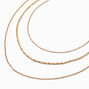 Icing Recycled Jewelry Gold-tone Multi-Strand Woven Chain Necklace,