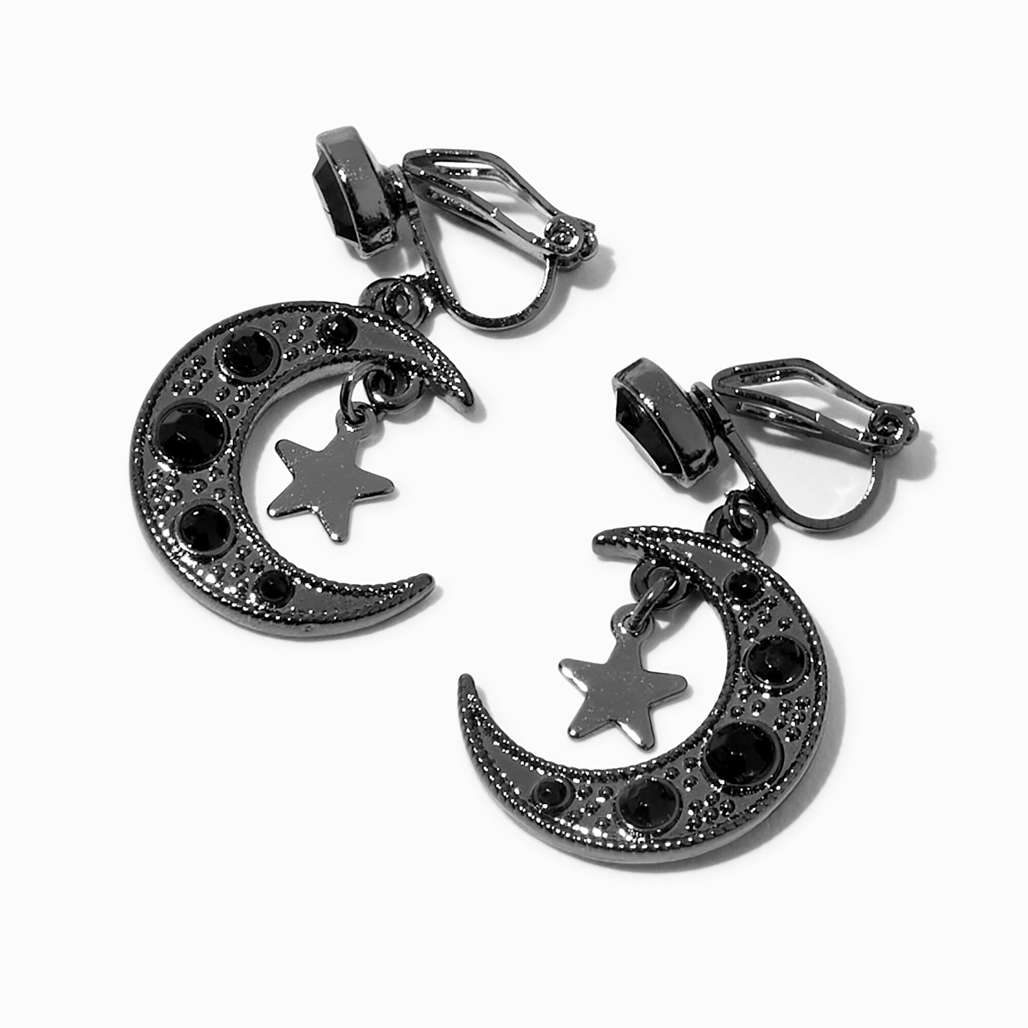 Moon clip on earrings clearance