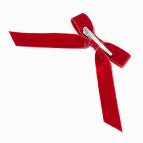 Red Velvet Hair Bow Clips - 2 Pack,