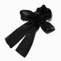 Black Sheer Bow Hair Scrunchie,