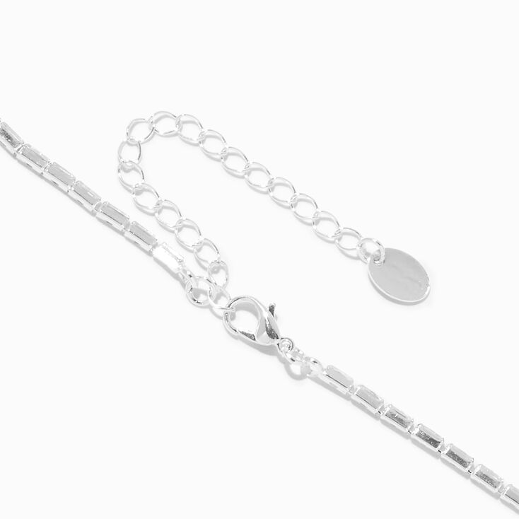 Silver Cubic Zirconia Diana Y-Neck Necklace,