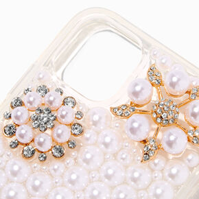 Crystal &amp; Pearl Flowers Bling Phone Case - Fits iPhone&reg; 11,
