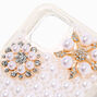 Crystal &amp; Pearl Flowers Bling Phone Case - Fits iPhone&reg; 11,