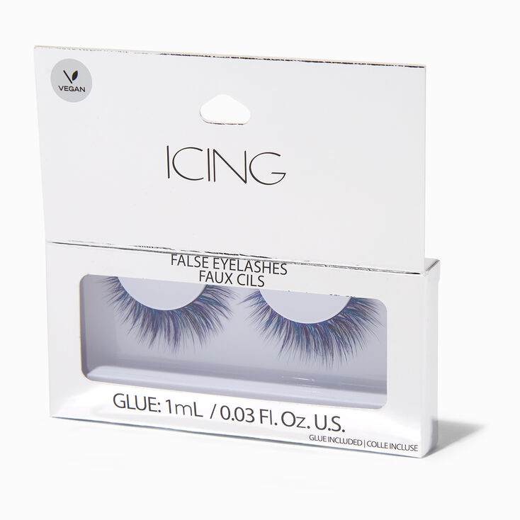 Blue &amp; Purple Multicolored Vegan False Eyelashes,