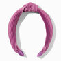 Lavender Pleated Knotted Headband,