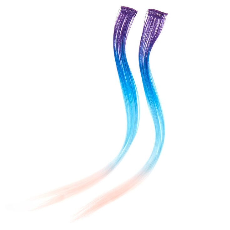 Mermaid Ombre Dash Faux Hair Extensions,