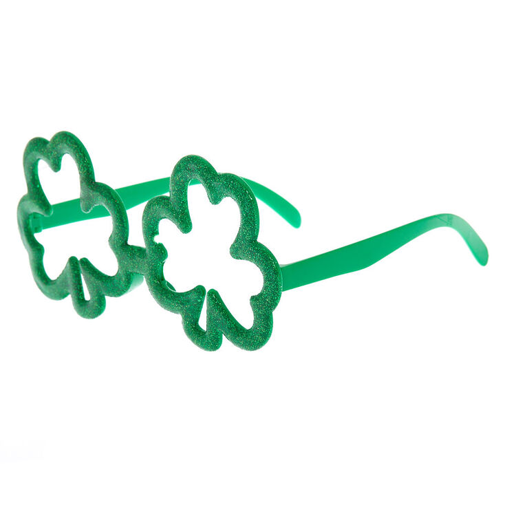 Glitter Shamrock Frames - Green,