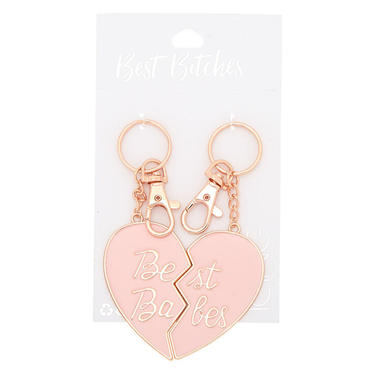 Best Babes Heart Keychain Set - 2 Pack,
