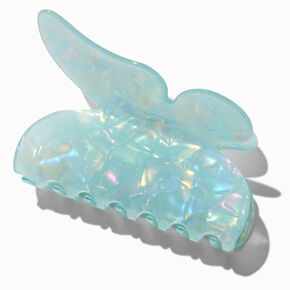 Pearlized Blue Butterfly Large Hair Claw,