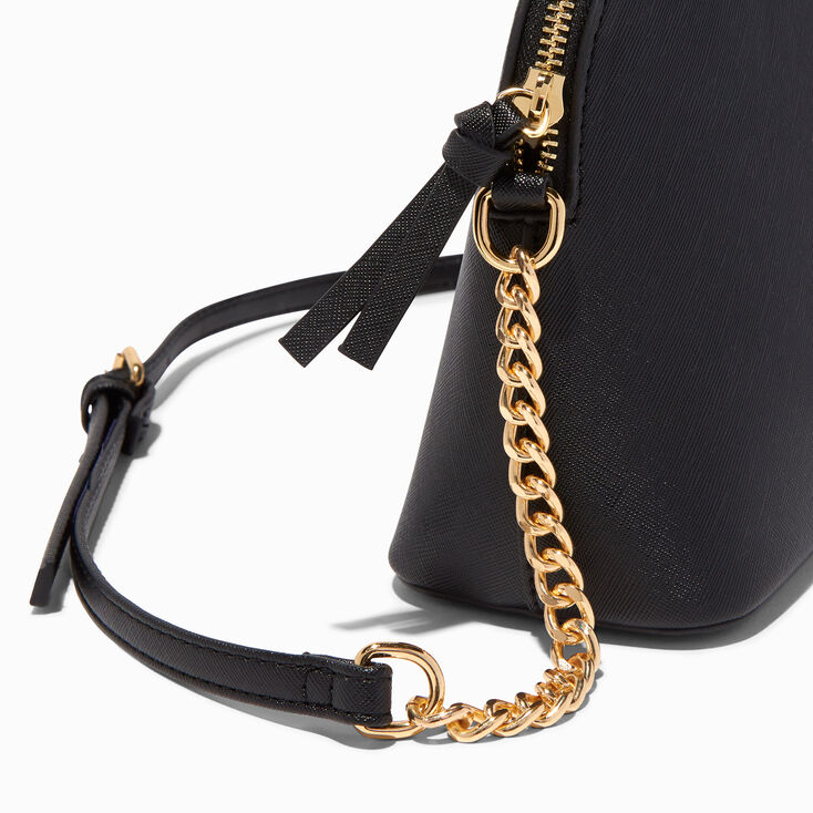 KENDALL + KYLIE Black Dome Crossbody Bag,